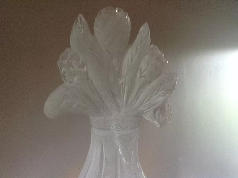 Close up of Flowers in a vase Vodka Luge from Passion for Ice