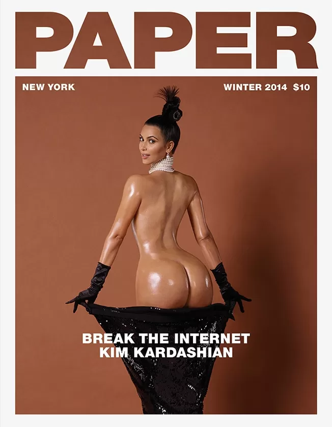 Kim Kadashian's break the Internet Image