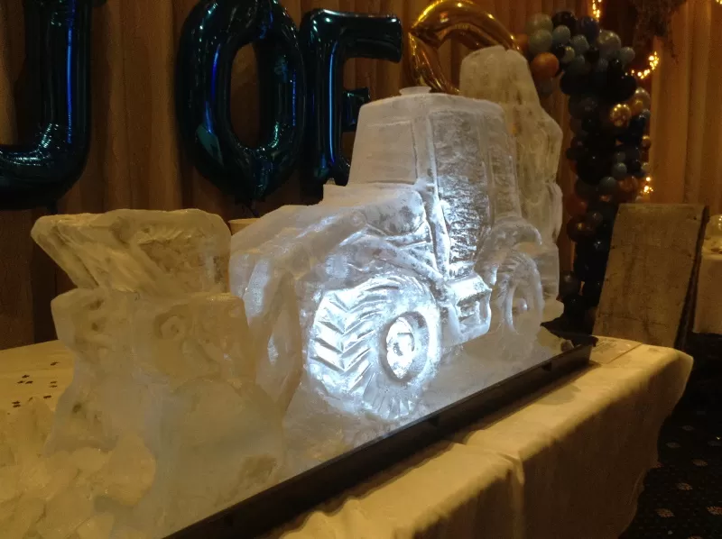 JCB 4CX Vodka Luge from Passion for Ice