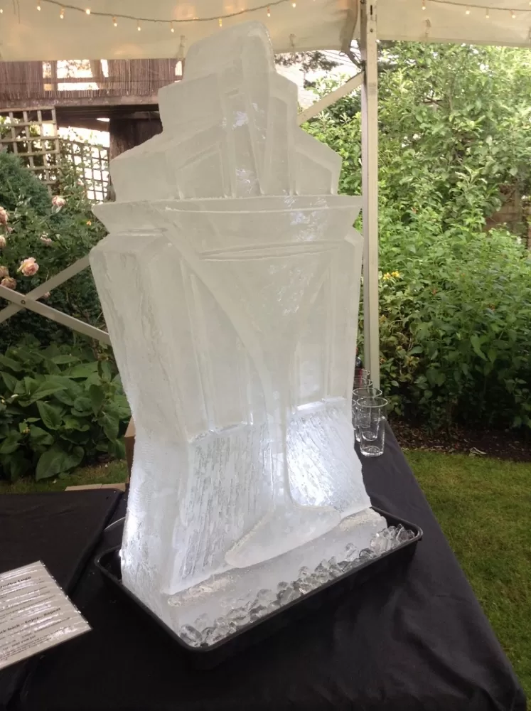 Martini Glass Vodka Luge from Passion for Ice