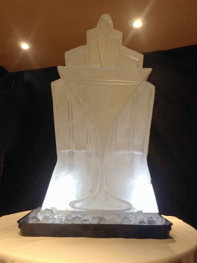 1920's Martini Glass Vodka Luge from Passion for Ice