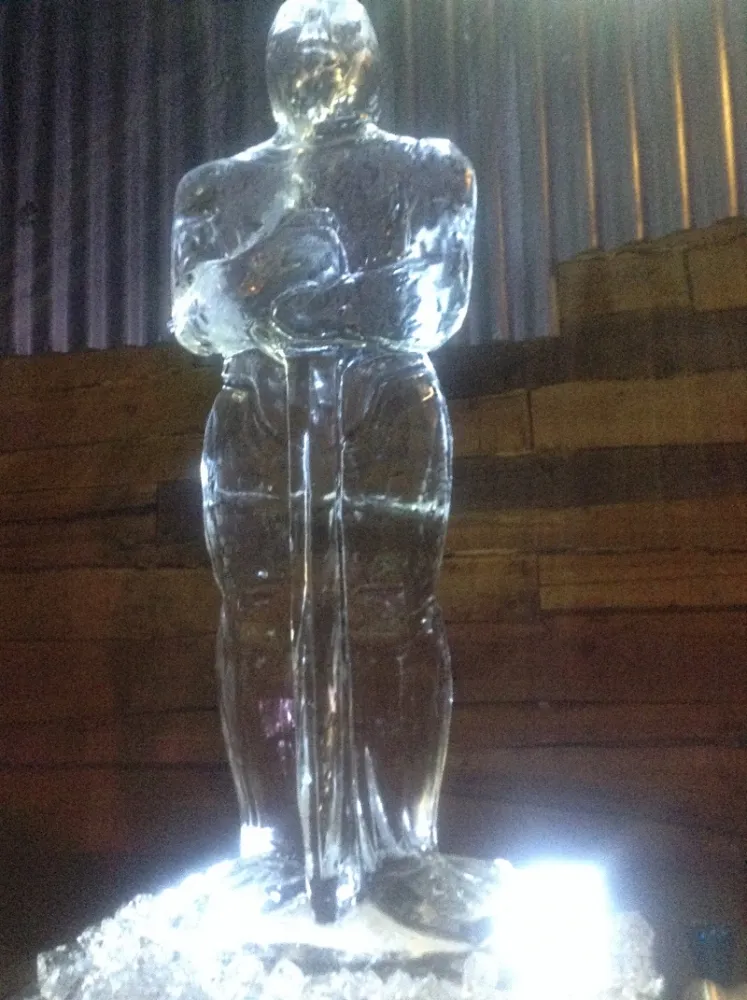 Front view of Oscar Vodka Luge from Passion for Ice