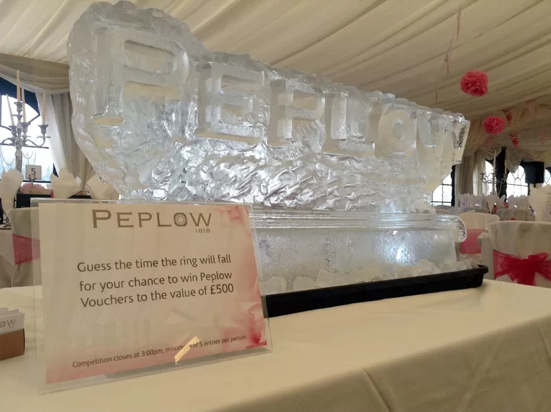 Peplow jewellers win £500 Vodka Luge from Passion for Ice