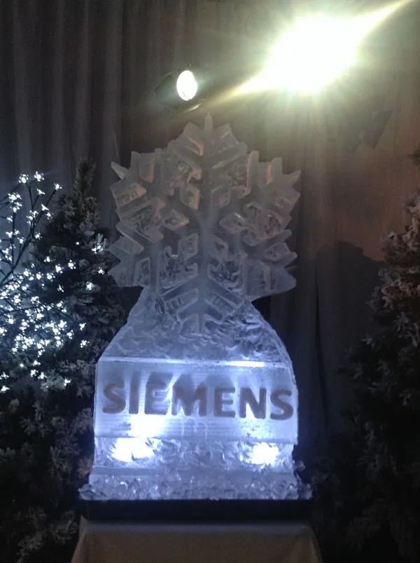 Siemen's Snowflake Vodka Luge from Passion for Ice
