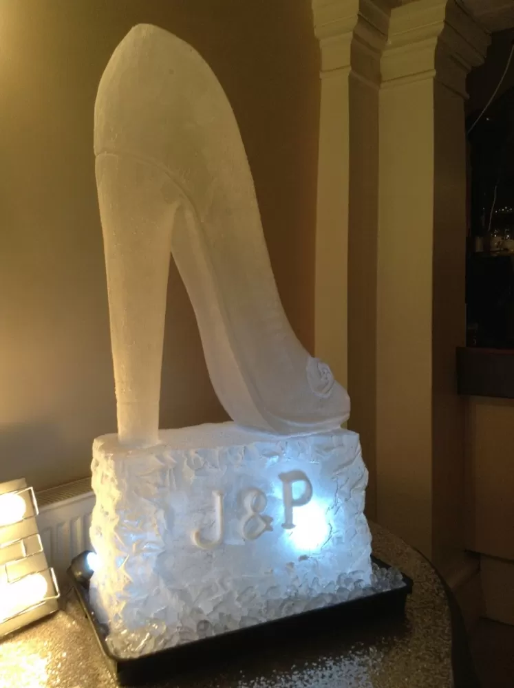 Glass Slipper Vodka Luge from Passion for Ice