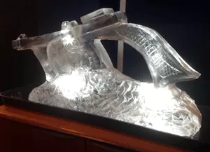 Great Gatsby themed  Vodka Luge from Passion form Ice