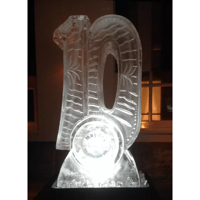 Number 10  hand-carved Vodka Luge from Passion for Ice