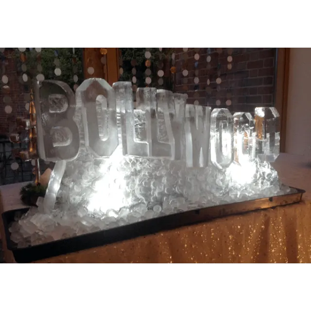 Bollywood Sign Vodka Luge from Passion for Ice