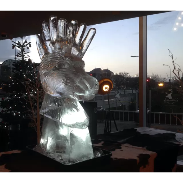 Missoula Stags Head Vodka Luge from Passion for Ice