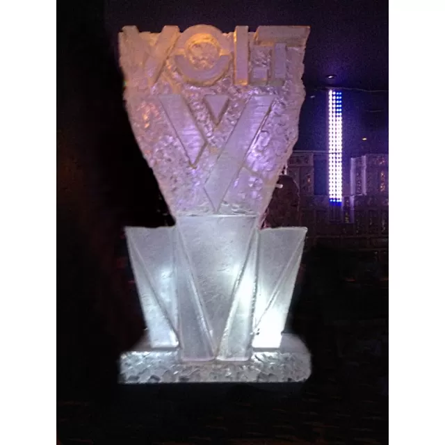 Volt Logo Vodka Luge from Passion for Ice