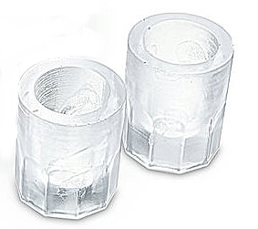 Ice shot glasses - ideal for using with the Glass Slipper Vodka Luge from Passion for Ice